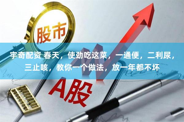 宇奇配资 春天，使劲吃这菜，一通便，二利尿，三止咳，教你一个做法，放一年都不坏