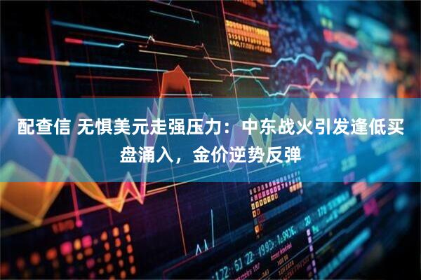 配查信 无惧美元走强压力：中东战火引发逢低买盘涌入，金价逆势反弹