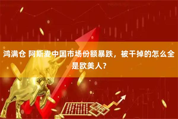 鸿满仓 阿斯麦中国市场份额暴跌，被干掉的怎么全是欧美人？