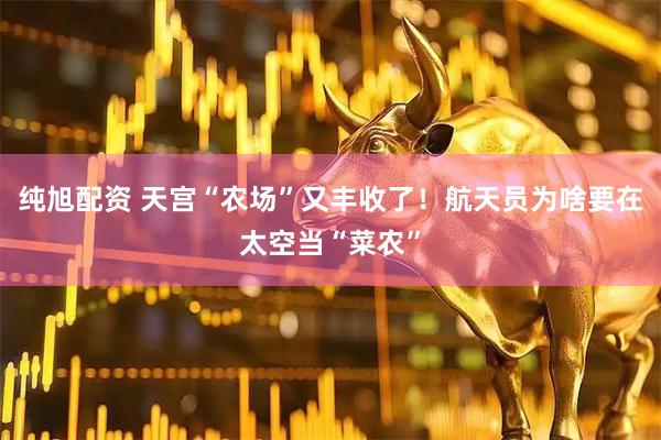 纯旭配资 天宫“农场”又丰收了！航天员为啥要在太空当“菜农”